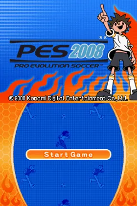 Pro Evolution Soccer 2008 (USA) (En,Es) screen shot title